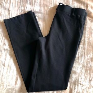 Betabrand Black Trousers Slacks Work Pants Stretchy Comfy Medium Straight Leg